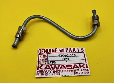 ¡Nuevo! Tubo puente freno derecho genuino Kawasaki 1976 KZ900 B1 LTD - JB8 Foto 1 de 2