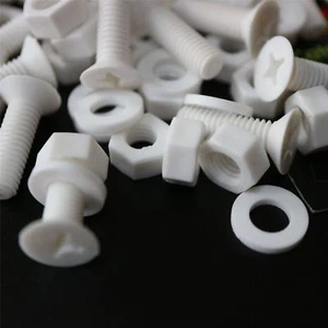 20x Tuercas y pernos de plástico avellanado blanco, M6x 20 mm, anticorrosión, PP - Imagen 1 de 8