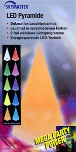 Skymaster LED Pyramide leuchtstärke Lichteffekte Partys & Events 10 Farben 33 cm - Bild 1 von 3