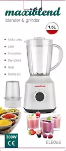 MaxiBlend 300W Food Processor Blender 1.5L Jug Smoothie Milkshake Maker Grinder - Imagen 1 de 1