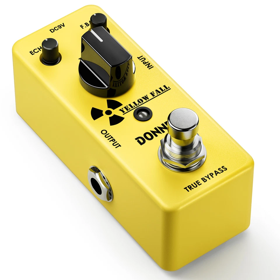 Donner Yellow Fall Delay Pedal Vintage Analog Delay Electric Guitar Effect Pedal - Image 1 of 4