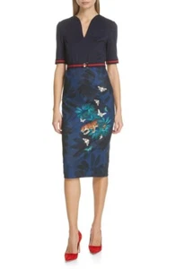 New Ted Baker London Yalila Houdini Sheath DressTed's Size 2 - Picture 1 of 11
