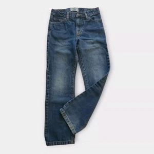 Children's Place Boys Jeans Sz 8 Blue Denim Straight Leg Adjustable Waist - Picture 1 of 18