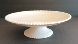 Pedestal vintage Copeland blanco China pastel o Bon Bon Stand Inglaterra - Imagen 1 de 7