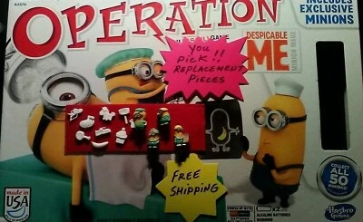 Operation  Despicable Me  Minion Made  Game Replacement Pieces  Free Shipping - Image 1 of 2