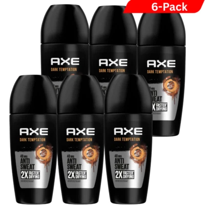 6× AXE Dark Temptation Men’s Deodorant Roll-On 50ml - image 1 of 2