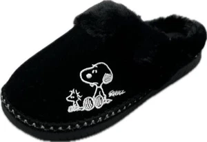 Peanuts Suede Fur Sandals Snoopy Warm Slippers Indoor Room Shoes Soft Plush - Picture 1 of 1