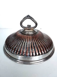 Antique Silver on copper Breakfast Lid or cover. Victorian English - Picture 1 of 5