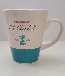 Starbucks Hot Chocolate Coffee Cup Mug Aqua Blue Mermaid 15 Oz *chip, see pics - Picture 1 of 7