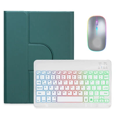 Bluetooth Backlit Keyboard Case Mouse For iPad 8/9/10th Gen Air 3/4/5th Pro 11" - Image 1 of 4