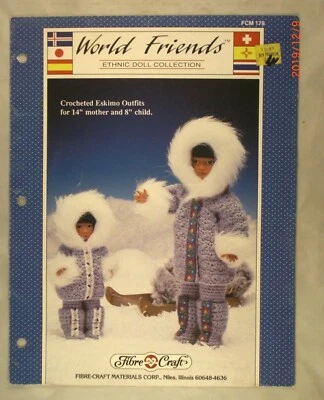 Eskimo Outfits - World Friends - Fibre Craft #FCM178 - Fits 14" & 8" Dolls - Image 1 of 2