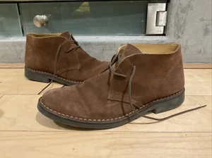 Brooks Brothers Field ITALIAN Chukka 9.5 Brown Suede Ankle Lace Up $298 - Picture 1 of 10