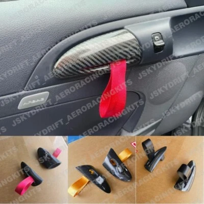 For Porsche 987 Cayman/ Boxster/ 997 Carrera GT3 Door Pulls Handle Carbon Fiber - Image 1 of 4