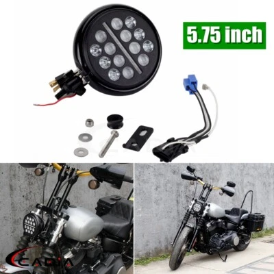 5.75'' LED Headlight W/ DRL For Harley Softail Street Bob FXBB FXBBS FXLR FXST - Image 1 of 4