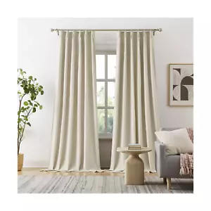 Exra Long Blackout Curtains for Large Window 144 Inch 12Ft, Back Tab Pleated ... - Picture 1 of 7