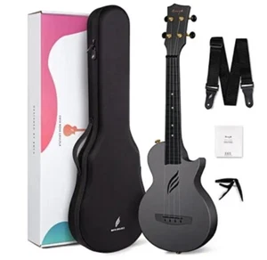 Concert Ukulele Nova U 23’’ Carbon Fiber Travel Ukulele with Beginner Kit NEW - Picture 1 of 7