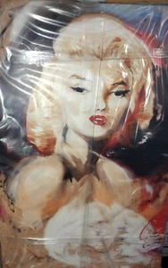 Marilyn Monroe Original Oil Painting Print 30" by 20" - Picture 1 of 4