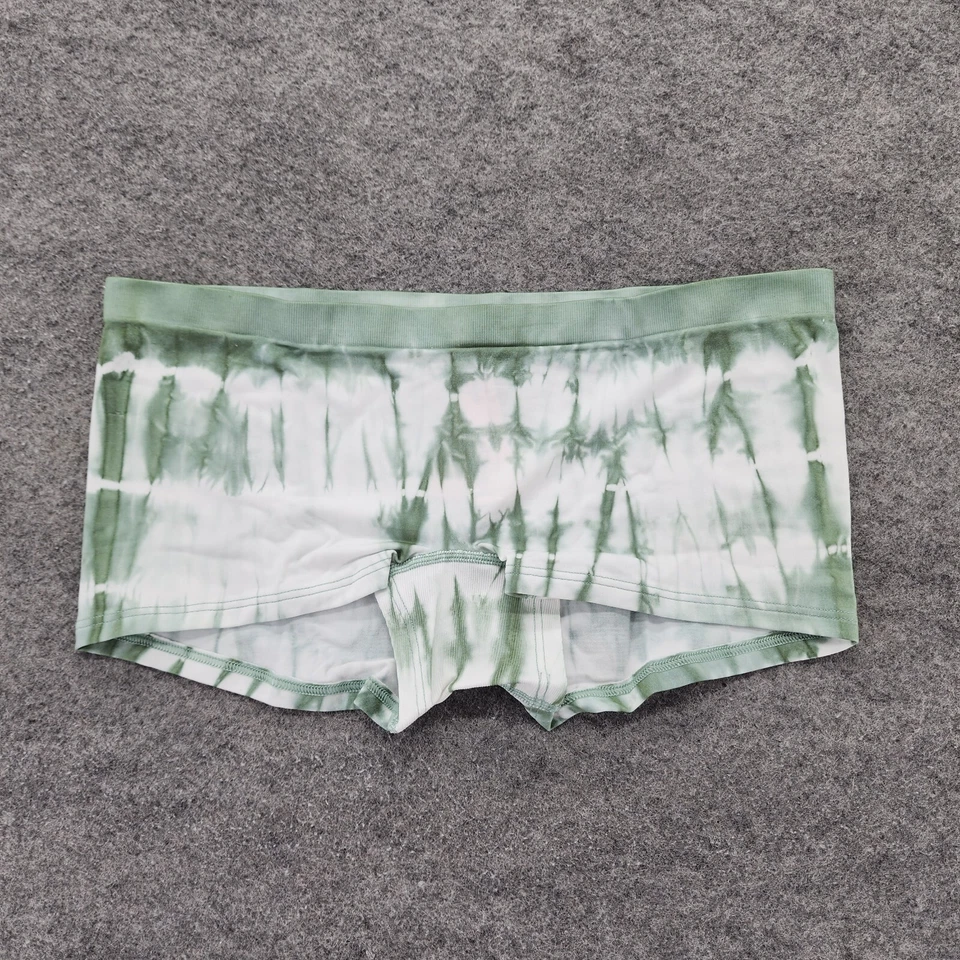 Calcinha Victoria Secret feminina média menino curta verde tingida - Imagem 1 de 4