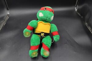 1988 Teenage Mutant Ninja Turtles Raphael Plush Playmates Suction Cups Vintage