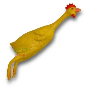 8" Gummi Stretch Huhn - Stress dehnbar Quetschabbau Party Spielzeug Gag Geschenk - Bild 1 von 5