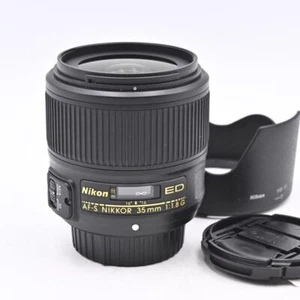 Nikon ED AF-S NIKKOR 35mm 1.8G Full Frame Lens + Hood – MUST SEE! (1015) - Picture 1 of 6