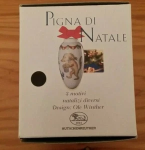 HUTSCHENREUTHER PIGNA DI NATALE DOG CHRISTMAS CONE ORNAMENT FREE SHIPPING - Picture 1 of 2