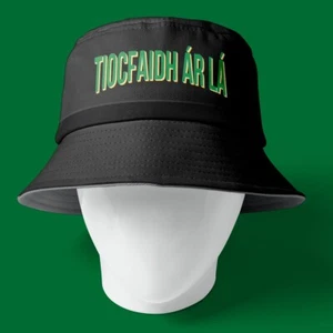 Tiocfaidh ár Lá Ireland Glasgow Black Bucket Hat Irish Bhoys Rebel Celts Celtic - Picture 1 of 1