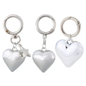 Trendy Love Heart Star Keychain Charm for Ladies Stylish Purse Accessory - Zdjęcie 1 z 11