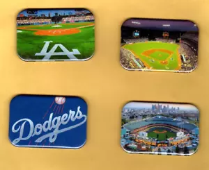 MAGNETE FRIGORIFERO DODGER STADIUM LOS ANGELES 4 2" X 3" CON ANGOLO ARROTONDATO - Foto 1 di 6