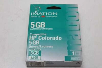 Imation 3M HP Colorado Data Tape/Cartridge 2.5/5GB Black Watch NEW - Image 1 of 3
