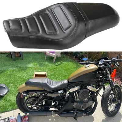 Asiento de dos asientos para conductor pasajero para Harley Sportster 1200 883 Forty Eight XL1200X Foto 1 de 4