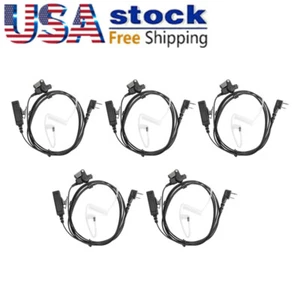 5× Earpiece For IC-F21 F24 F43 F33 F3021 F4021 V8 V80 V80E V82 V85 F4001 Radio - Zdjęcie 1 z 7