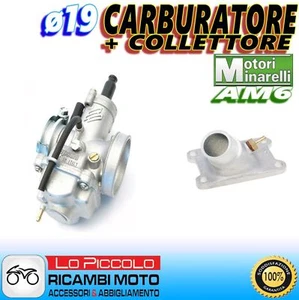 Polini Cp Carburetor ø19 + D.19 Manifold Rieju Smx - Spike Minarelli Am6 - Picture 1 of 1