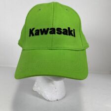 Kawasaki Hat Cap Fitted L/XL Green Spellout Logo Motorcycles Genuine Stretch Dad