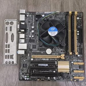 【TESTED】 COMBO Intel Core i5 4570 RAM 8GB Asus Q87M-E CMS Motherboard CPU RAM - Picture 1 of 3