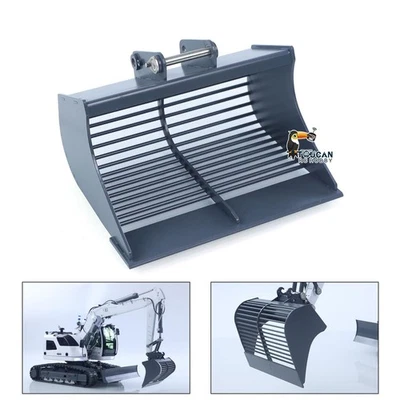 Cubo de rejilla metálica 1/14 para mini excavadoras hidráulicas RC excavadoras modelo piezas Foto 1 de 4