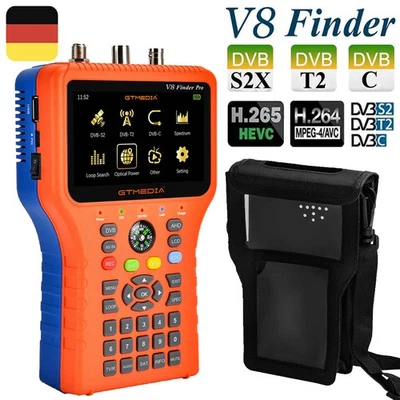 GTMEDIA V8 Finder Pro DVB-S/S2/T/T2/C Combo Messgerät Satfinder Digital HD 1080P - Bild 1 von 4