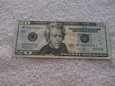 2013 $20 Bill miss cut error WAY off Center - Image 1 of 4