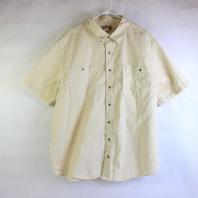 Scandia Woods Butter Yellow Button Up Shirt 100% Cotton Men's Size 2XL - Image 1 of 4