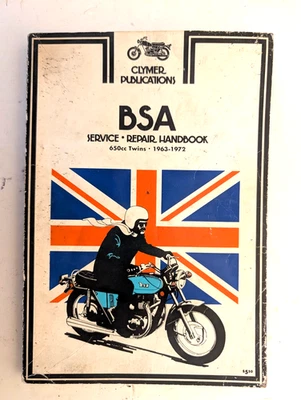 Manual de reparación de servicio Clymer BSA-650cc gemelos--1963-1972 Foto 1 de 4