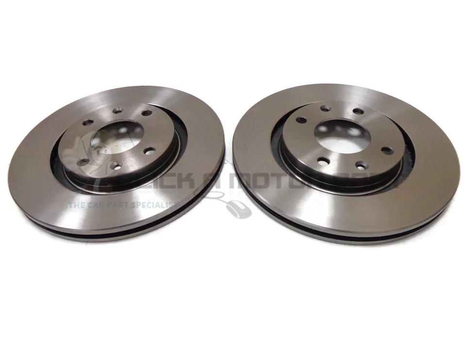 JUEGO DE 2 DISCOS DE FRENO DELANTEROS PEUGEOT 207 1.4 y 1.4 HDi 2006-2013 (comprueba tamaño 266mm) Foto 1 de 1