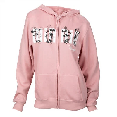 Minnie Mouse Classic Sketches Dusty Rose Zip-Up Hoodie Pink - Image 1 of 4