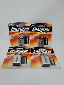 Energizer Max Powerseal 9Volt Batteries Lot Of 4 Total 2 Dated 12/21 &  Dated...
