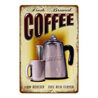 Home Weatherproof Retro Chic Coffee Pot Sign Iron Painting Wall Drawing Template