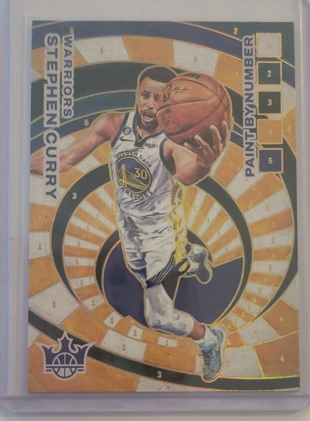 2022-23 Panini Court Kings Paint By Number Stephen Curry #8 SSP Warriors