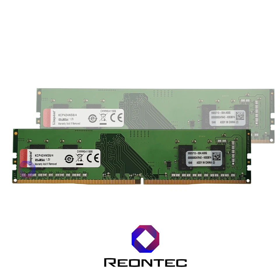 4GB RAM PC Kingston PC4 - 19200 DDR4 2400 KCP424NS6/4 1Rx16 - Immagine 1 di 1