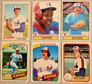 MONTREAL EXPOS Baseball Cards #1 /2 -1978-1991 -Various Sets- You Pick -FREE S/H - Picture 1 of 6