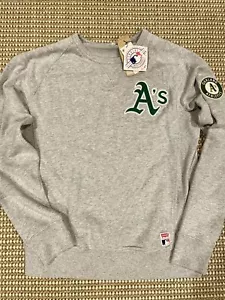 Levi’s Oakland Athletics Crewneck Sweatshirt Heather Grey Rare Mens Sz Large - Picture 1 of 7
