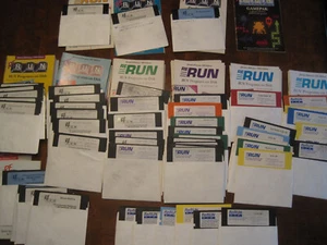 Vintage lot 47 ReRun floppy Disks/manuals for Commodore 64, Vic-20, C-64 1985-92 - Afbeelding 1 van 10
