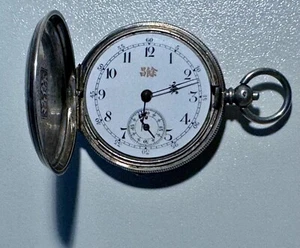 Antike Schlüssel Taschenuhr Pocket Watch aus China 4cm Ø, 45g, Silber 800 - Bild 1 von 13